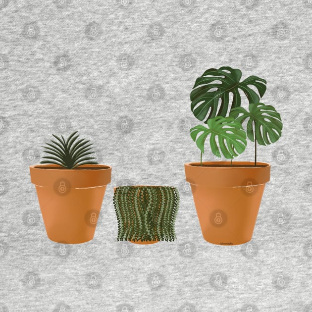 3 House Plants by CreativelyRis